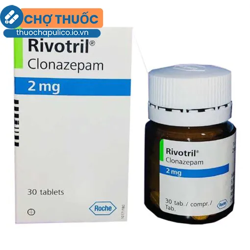 Rivotril 2mg Roche (lọ 30 viên)