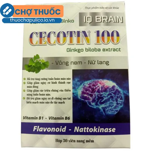 Viên bổ não Ginko IQ BRAIN Cecotin 100